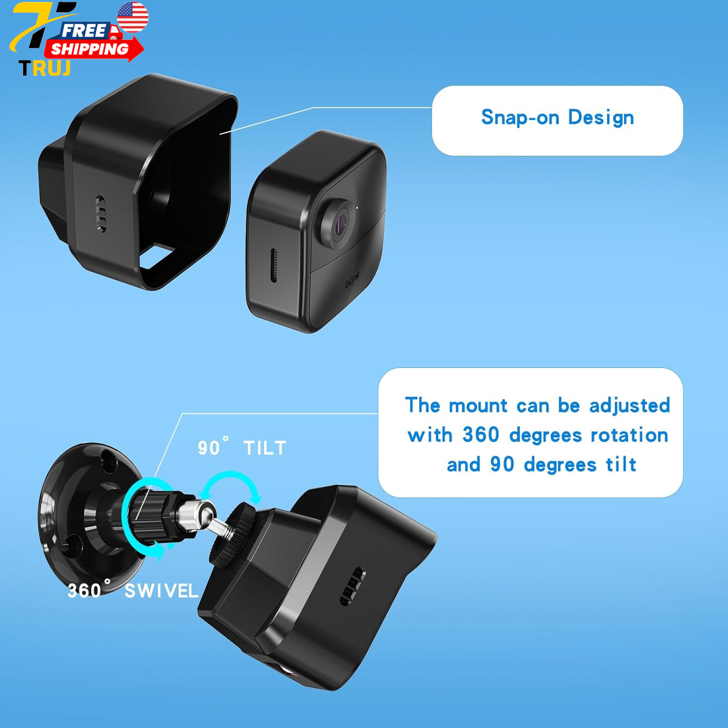 Blink Outdoor 4 Camera Mount Set with Housing & Outlet Mount 3 Pack Adjustable