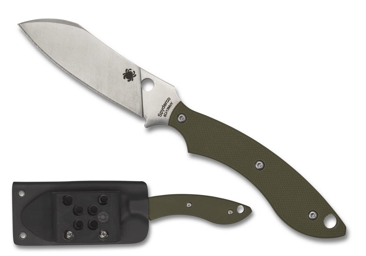 Spyderco FB50GPOD Stok OD G-10 Drop Point Reveal 12, FB50GPOD