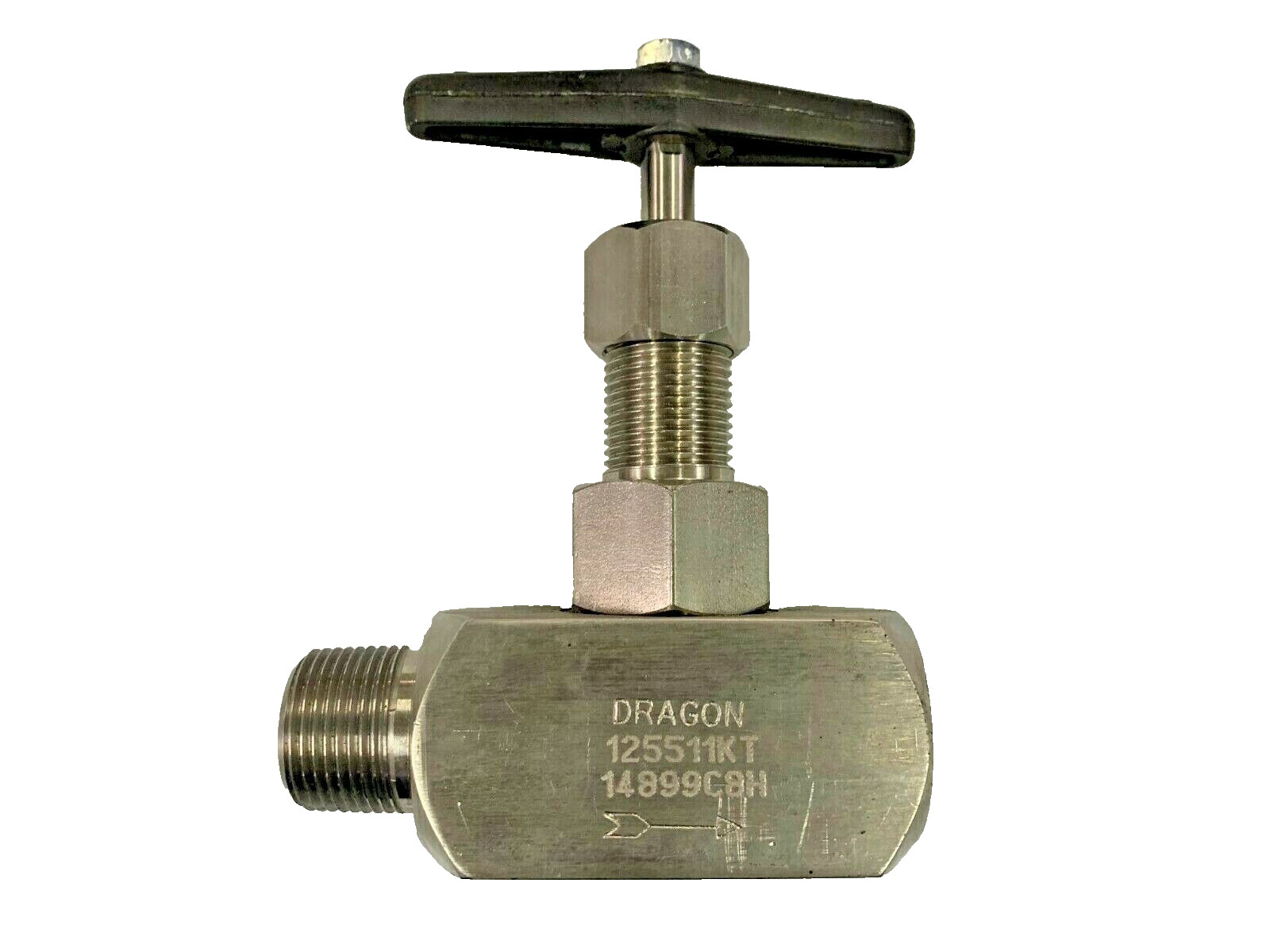 Dragon Valve 125511KT 14899C8H SS316 Needle Valve  3/4 in. NPT M X F 6000 psi