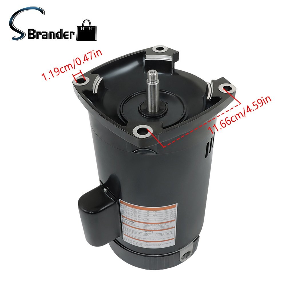 Swimming Pool Pump MotorB2853 B2853V1 3450 RPM 1 HP Single Speed Motor