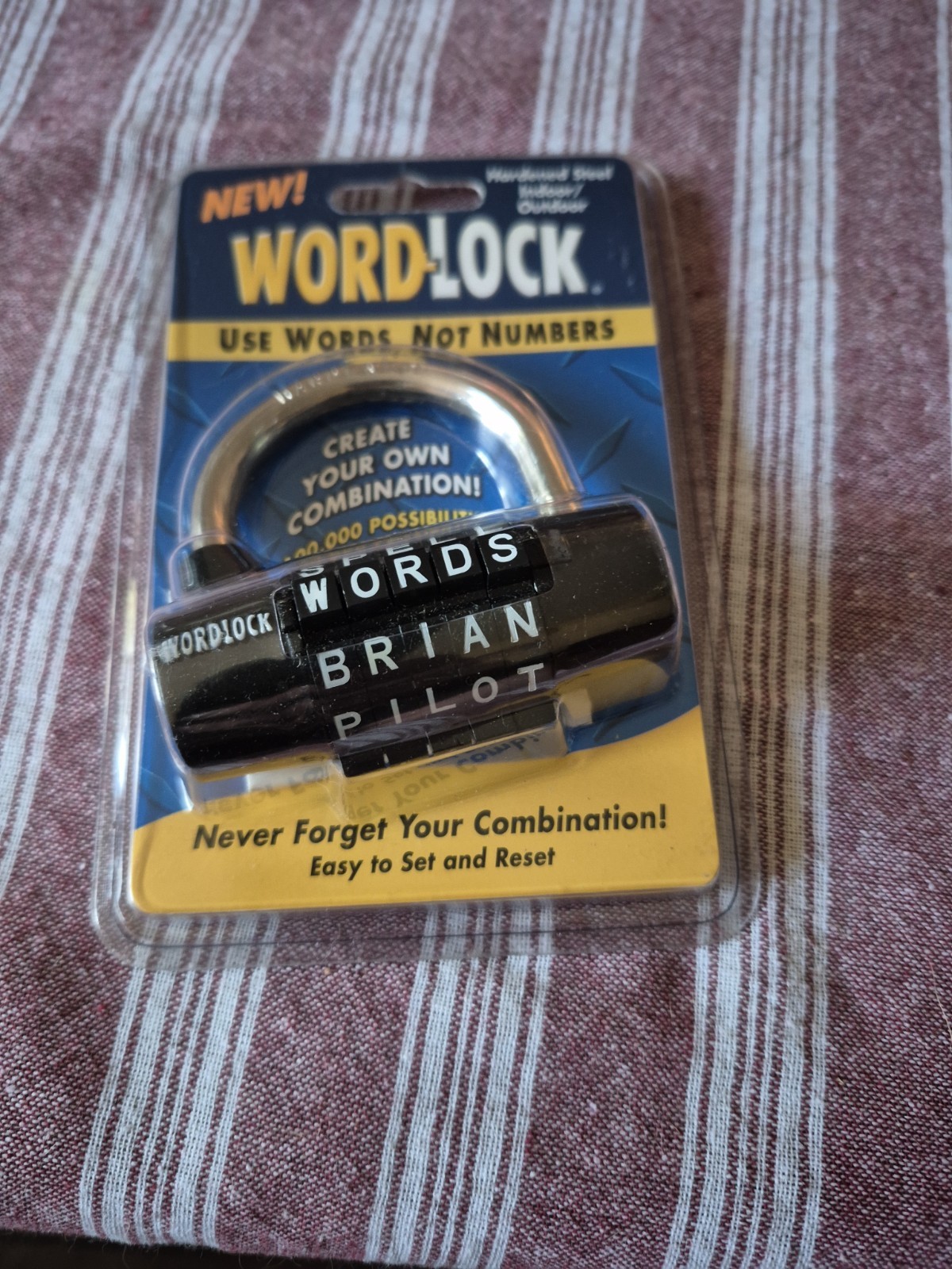 Gym Locker Lock 5 Letter Word Lock Safety Padlock Combination Lock for School
