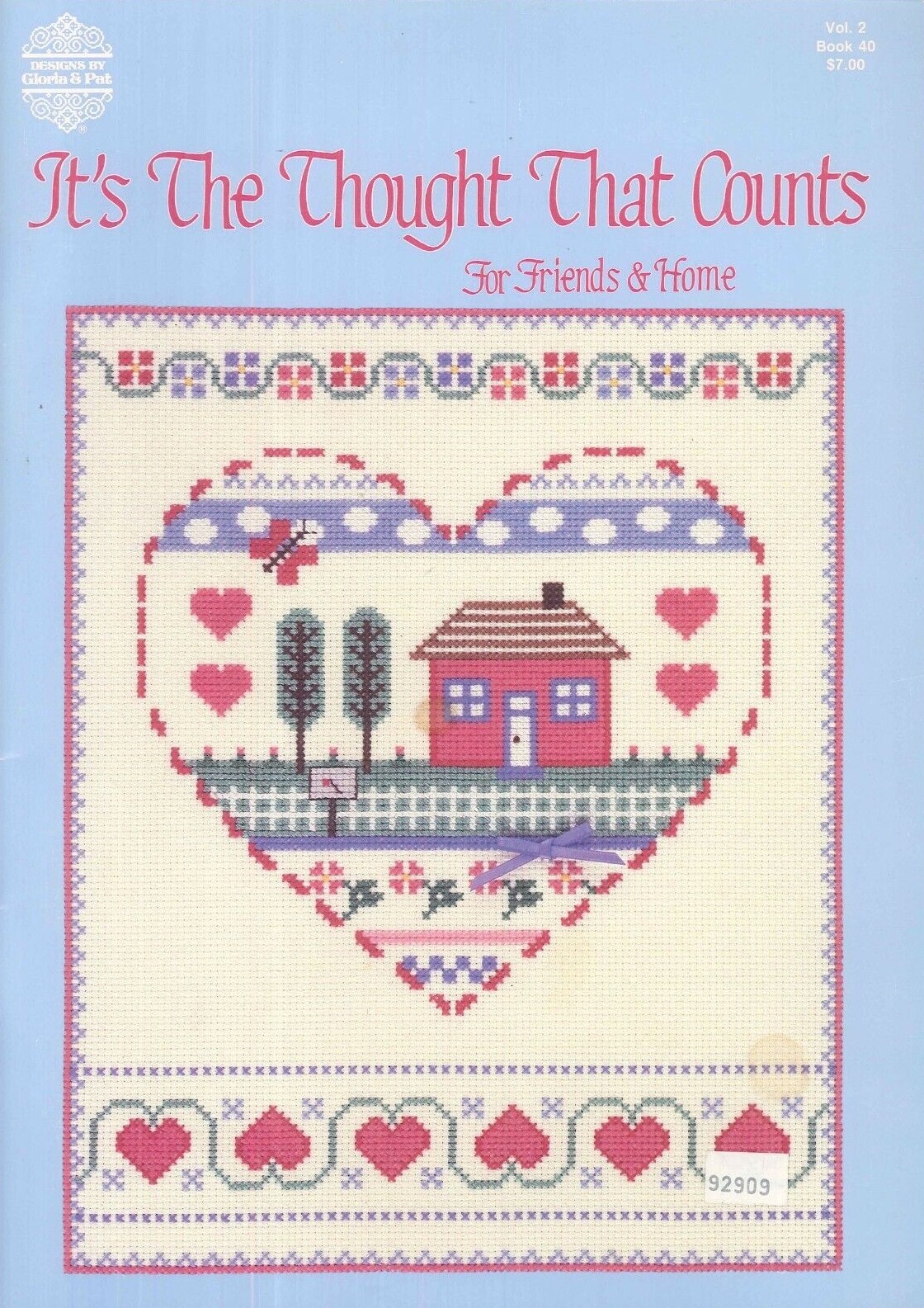 It's The Thought That Counts 2 Cross Stitch Booklet 1986 Gloria & Pat 40 Welcome
