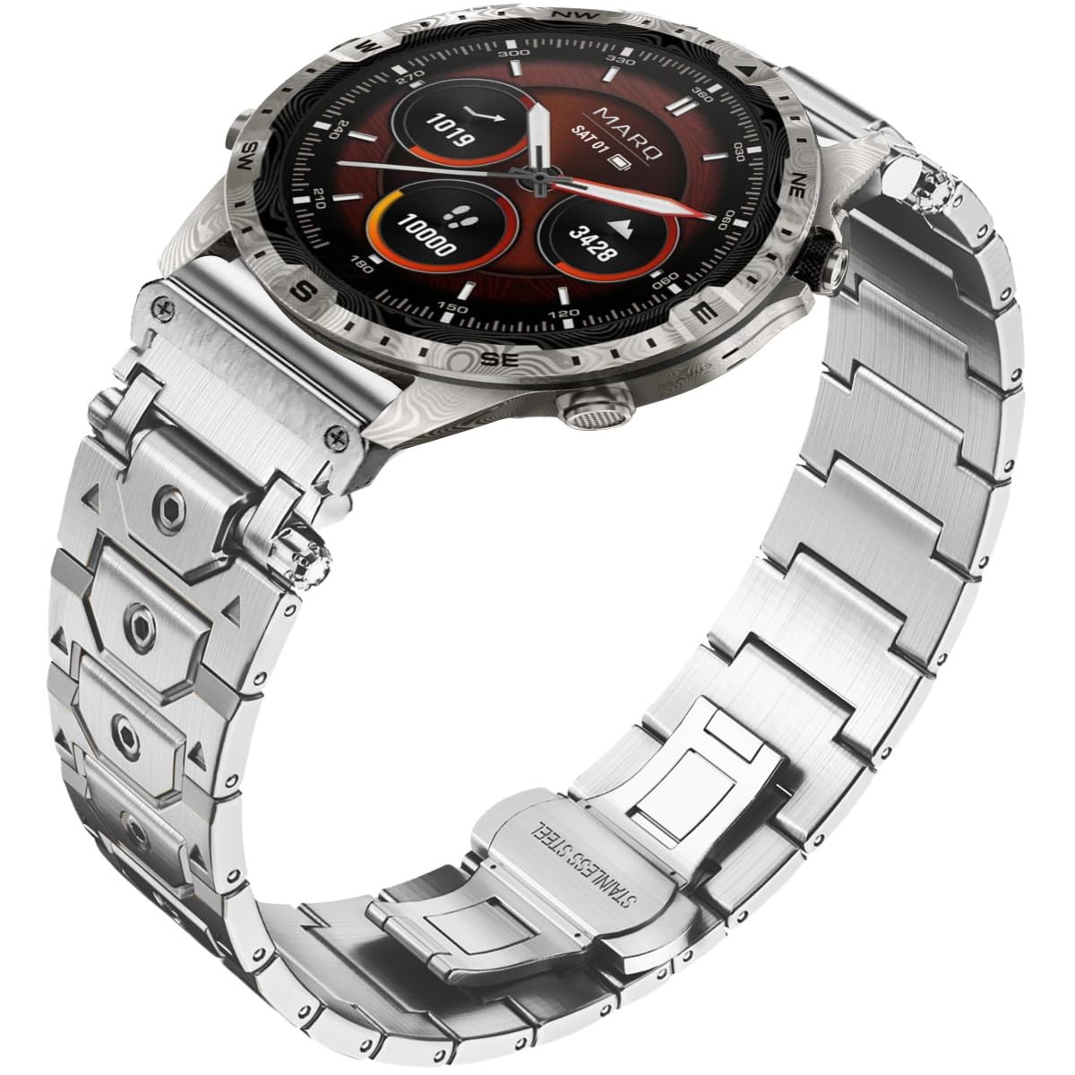 22mm Titan Steel Bands Compatible for Fenix 8 47mm/7/6/5 Band,Quick Fit Rugge...