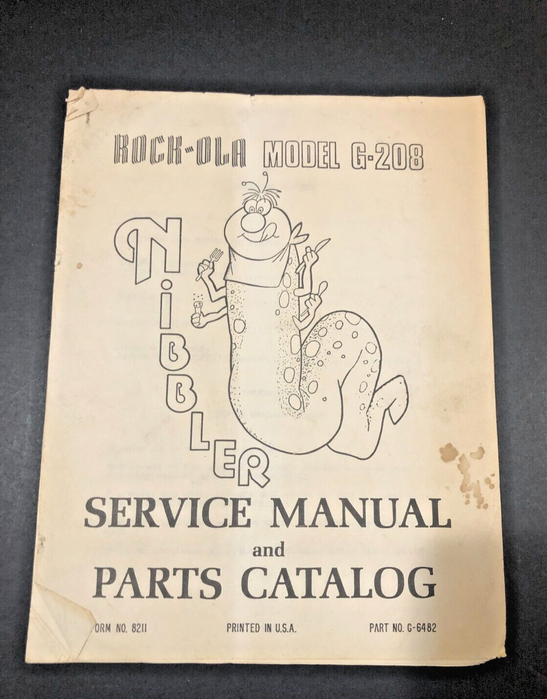 Rock-ola Model G-208 Nibbler Service Manual and Parts Catalog
