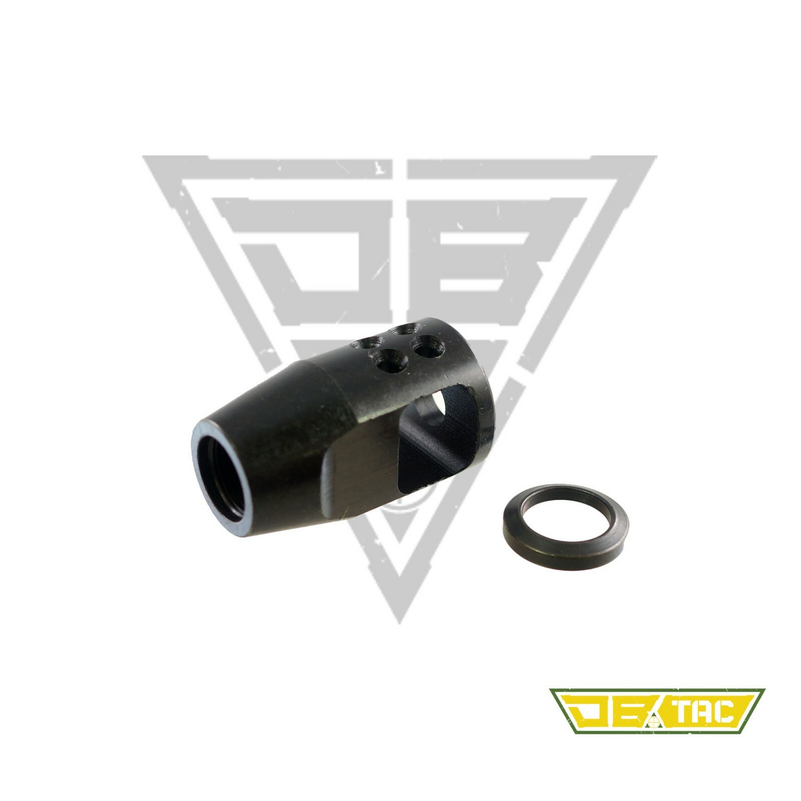 DB TAC Steel Muzzle Brake 5/8''x24 TPI One Side Vent For 6.5 Creedmoor