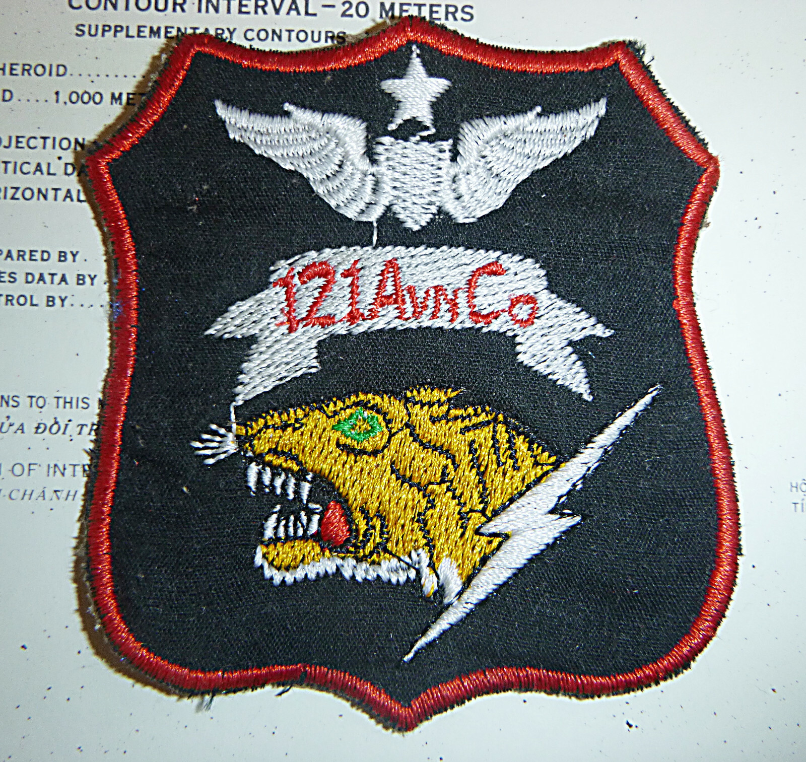SOC TRANG TIGERS - Patch - US ARMY 121st ASSAULT HELICOPTER - Vietnam War, xxx B