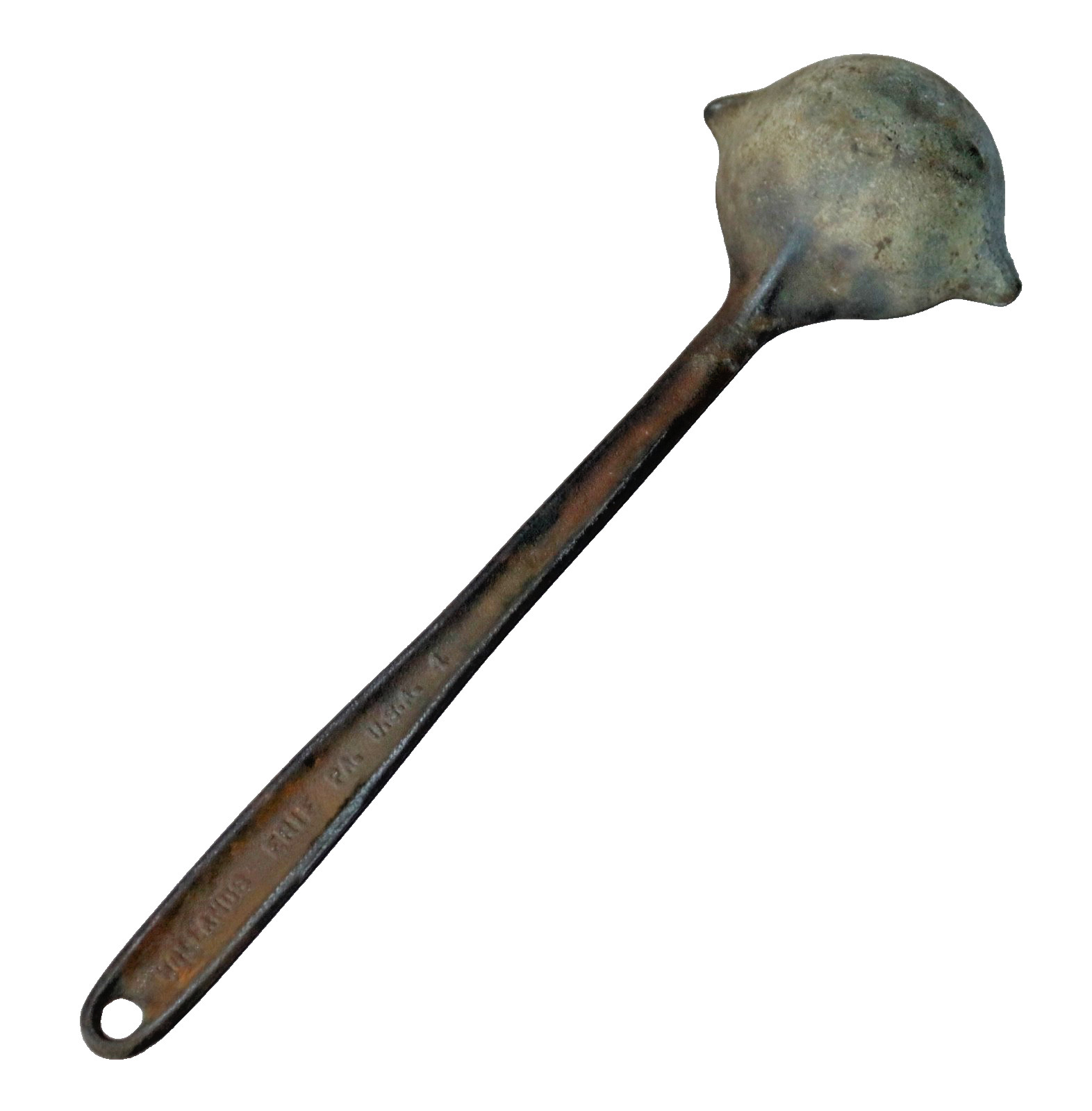 Hollands Erie PA #4 Cast Iron 17” Blacksmith Smelting Ladle ~ Circa 1887 - 1889