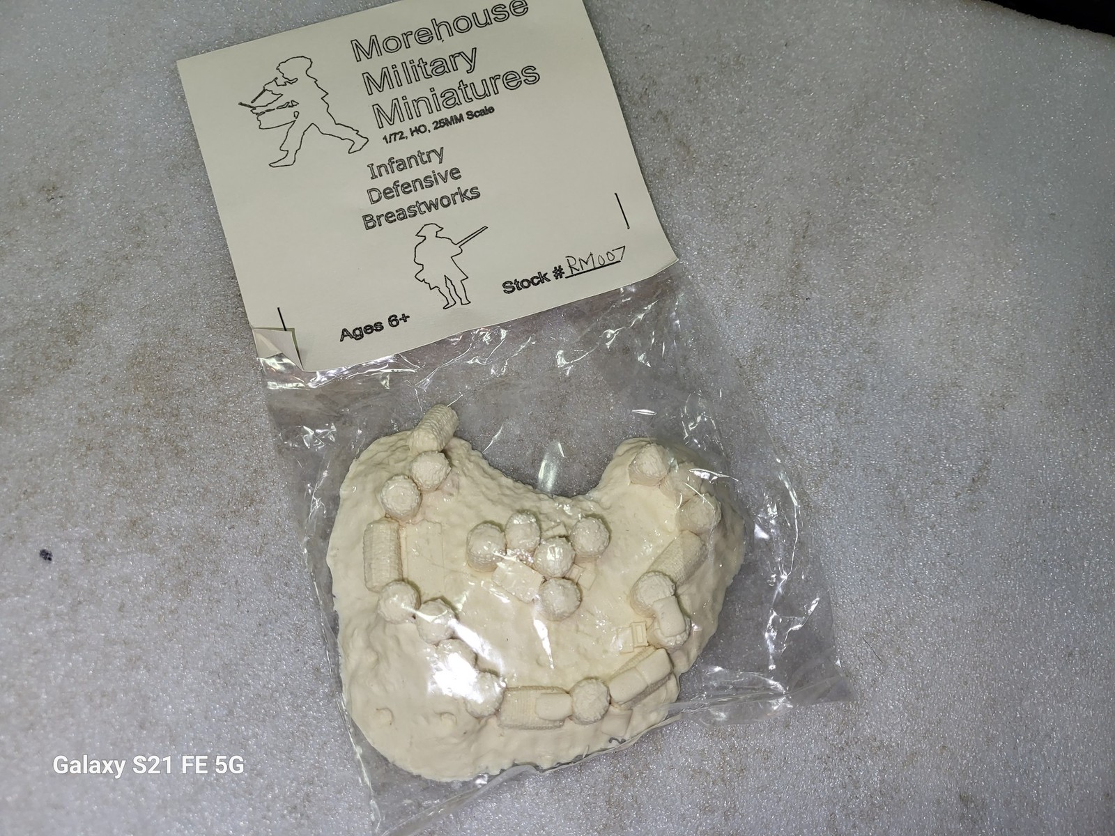 Morehouse Military Miniatures Infantry Defensive Breastworks 1/72 HO 25MM RM007