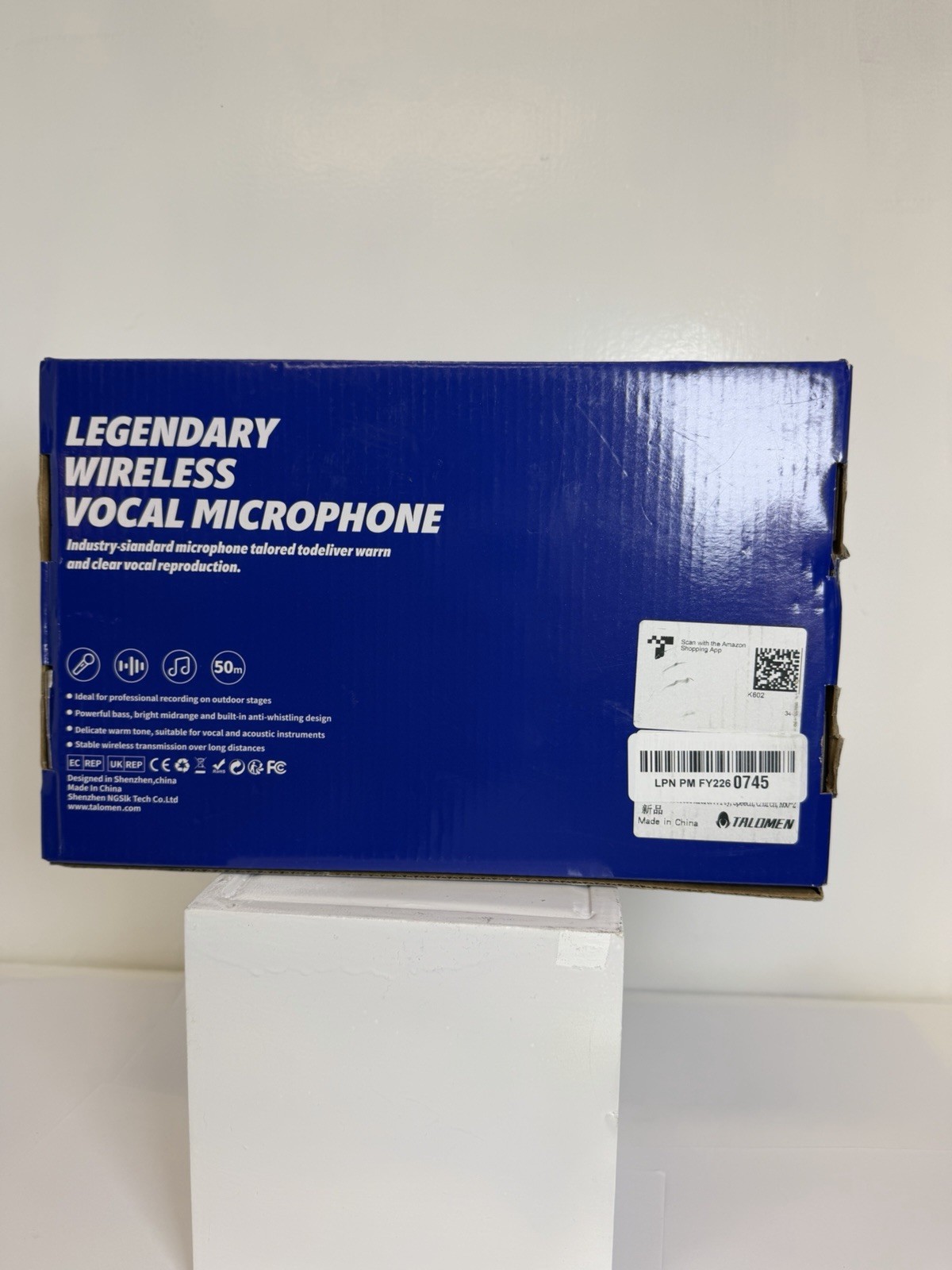 Talomen K60 Wireless Handheld Dynamic Microphone Set Black Dynamic Transducer 2