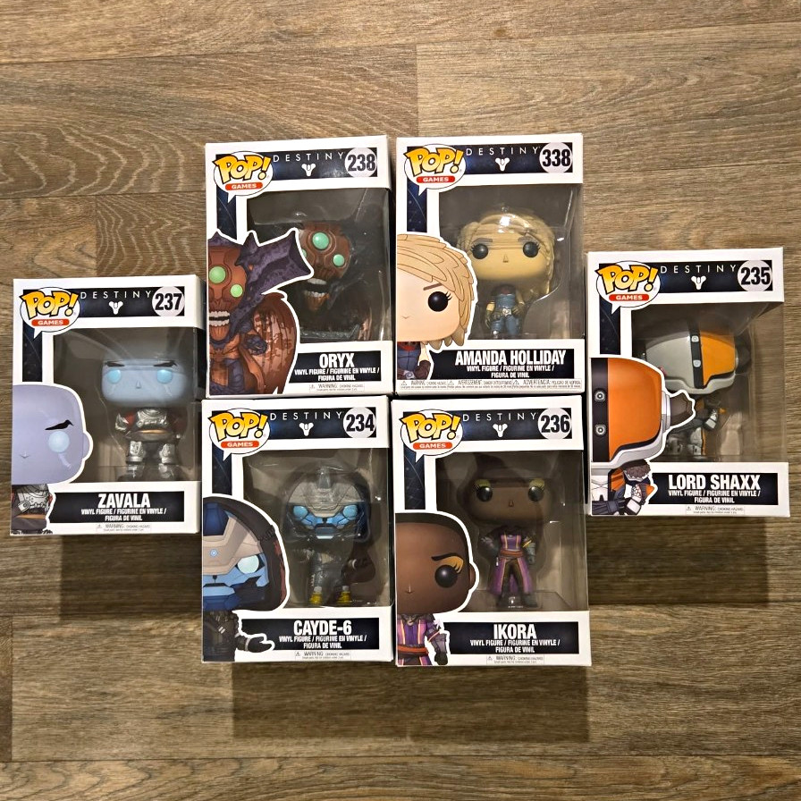 Funko Destiny Pop! Vinyl Mixed Lot 6 Boxed Unopened
