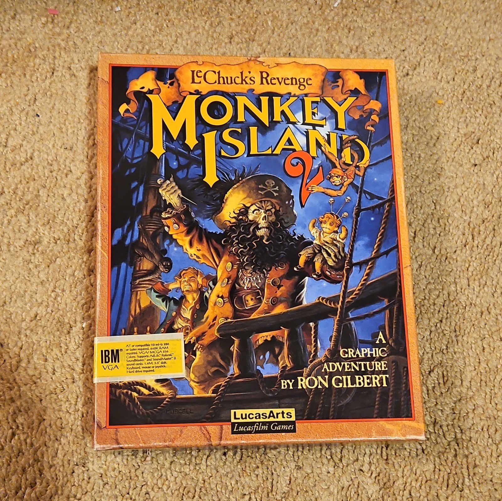 LucasArts Monkey Island 2 LeChuck's Revenge "Time Capsule" Box w/ Dial-A-Mojo