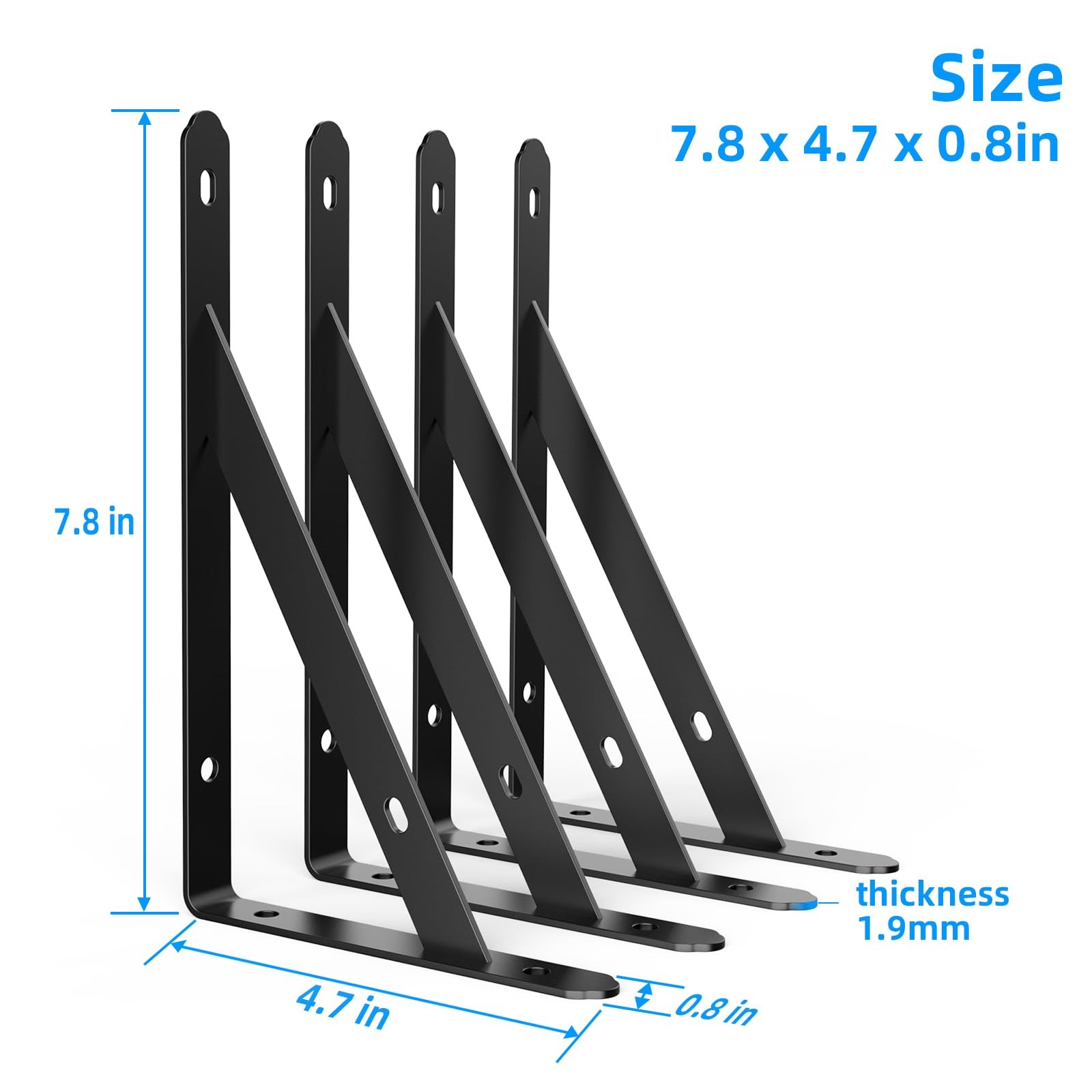Fence Gate Frame Kit with 8 inch Hinges and Gate Latch, Includes Corner Brace...