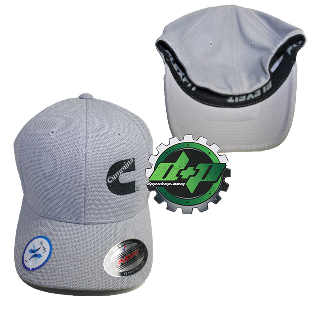 Cummins summer mesh cummings hat gray cap fitted flex moisture wicking