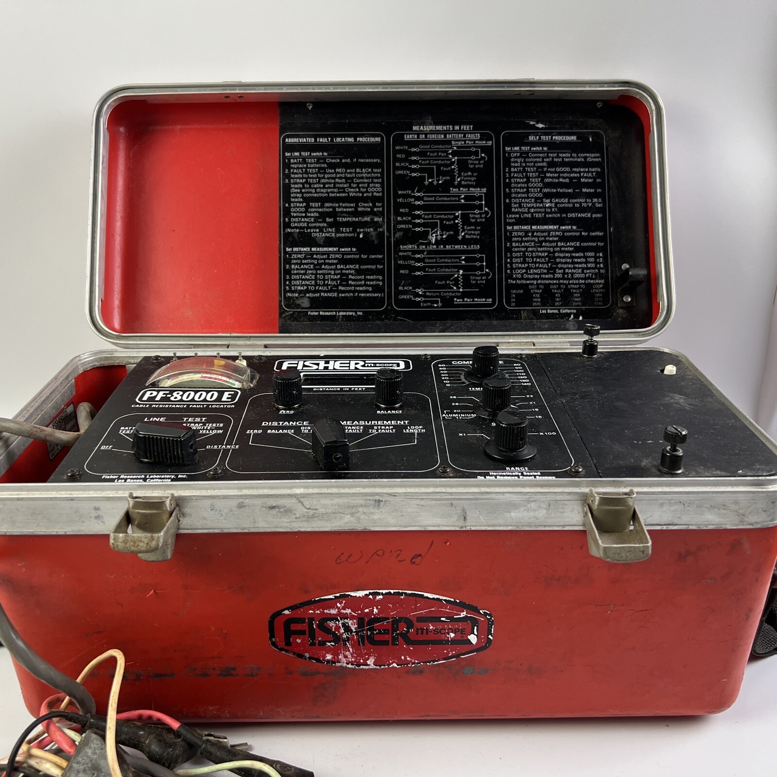Fisher M-Scope PF-8000 E Cable Resistance Fault Locator Parts or Repair