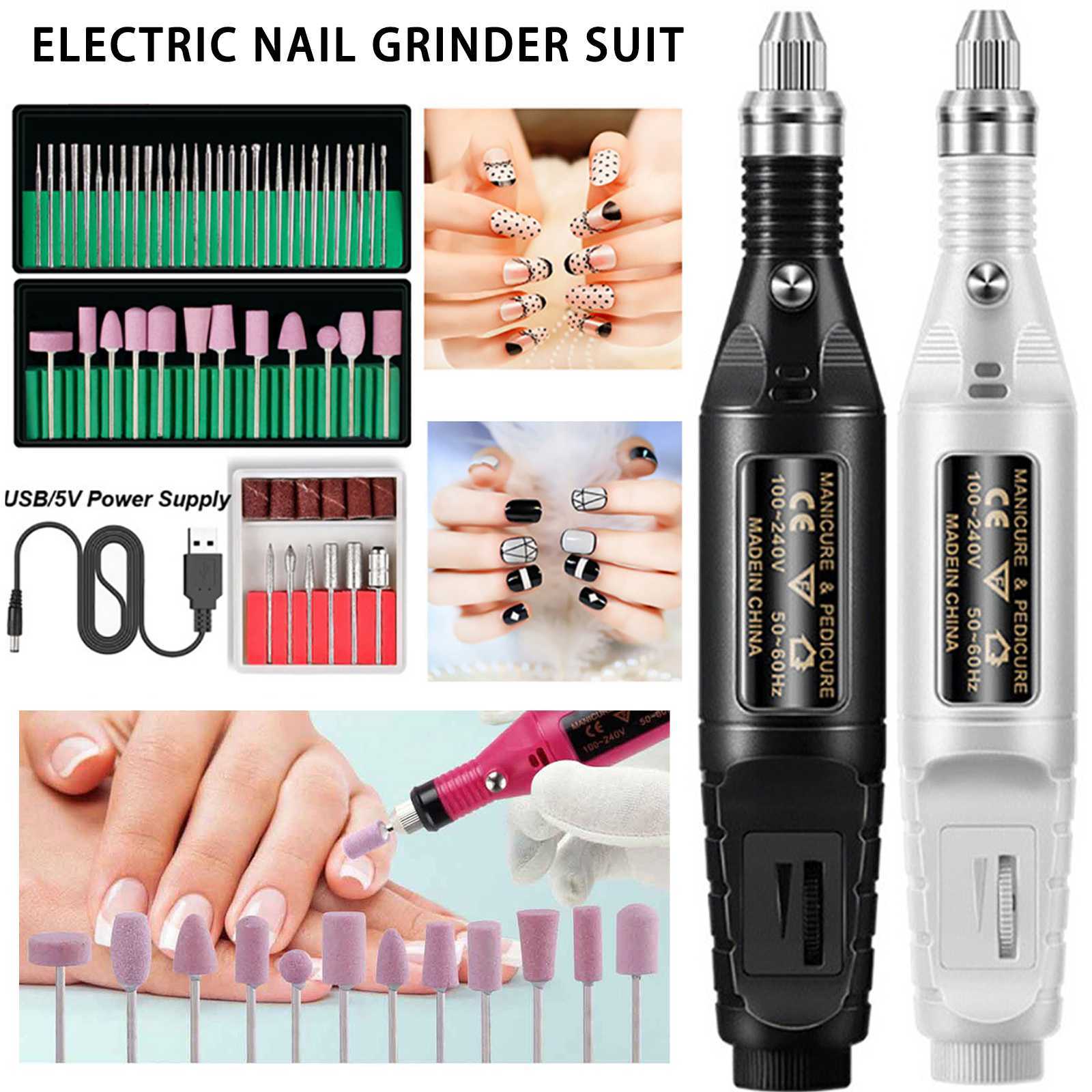 Nail Grinder For nails Set Manicure Pedicure Professional Self r5hl