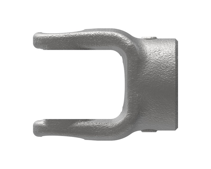 Weasler 1" Round Bore 3/16" & 1/4" Keyway & Set Screw Implement Yoke 6N Series