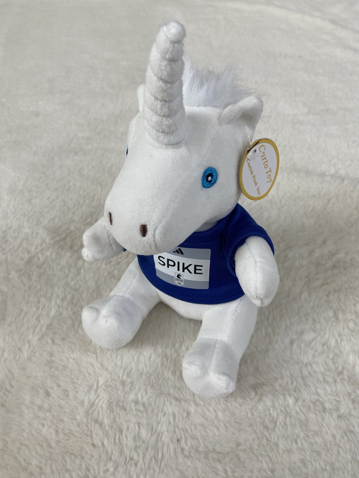 2025 Boston Marathon Official Mascot "Spike" Unicorn Plush Adidas Running Fan