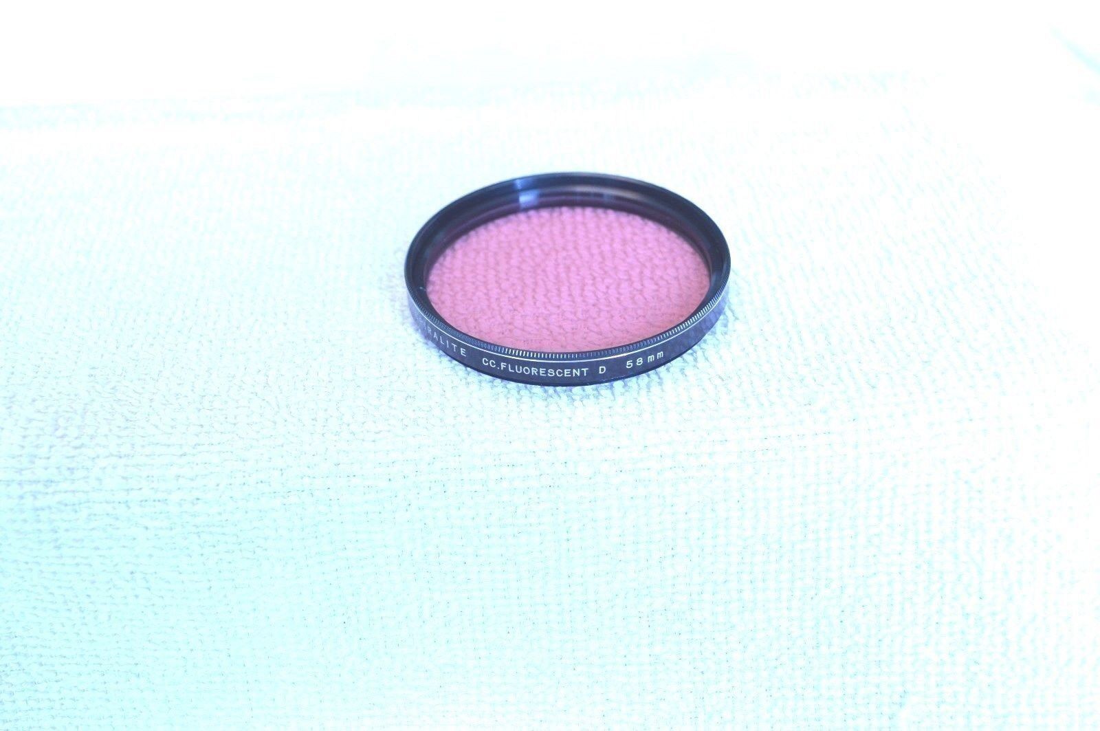 Spiralite 58 mm CC. Flourescent D Screw In Filter Made in Japan (P-99)