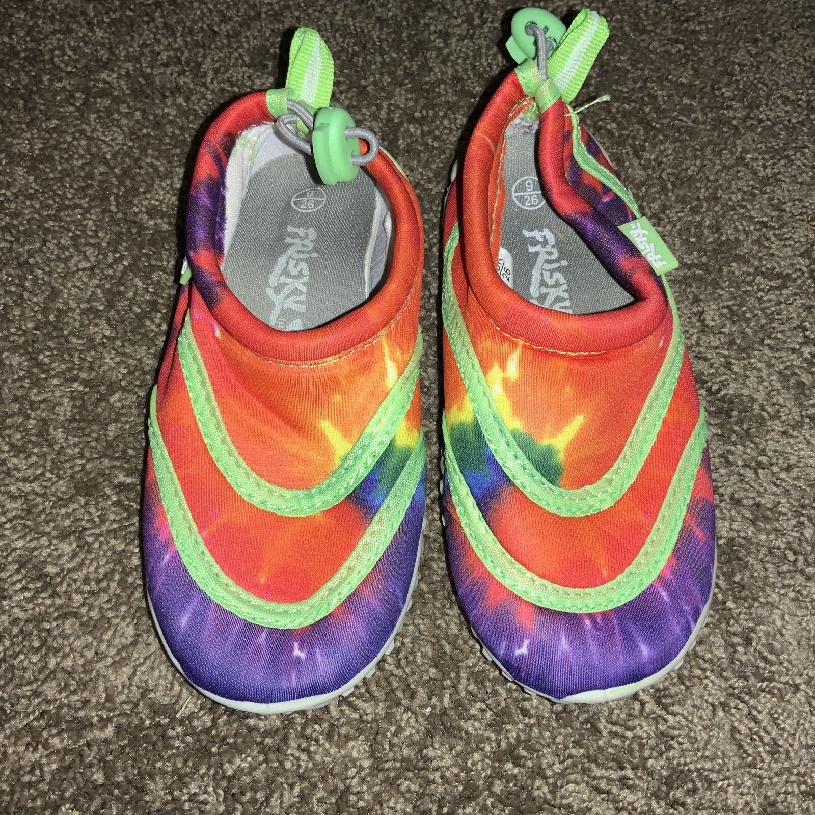 Kids Frisky Size 9 Water Shoes Beach Water Sports Swim Neon