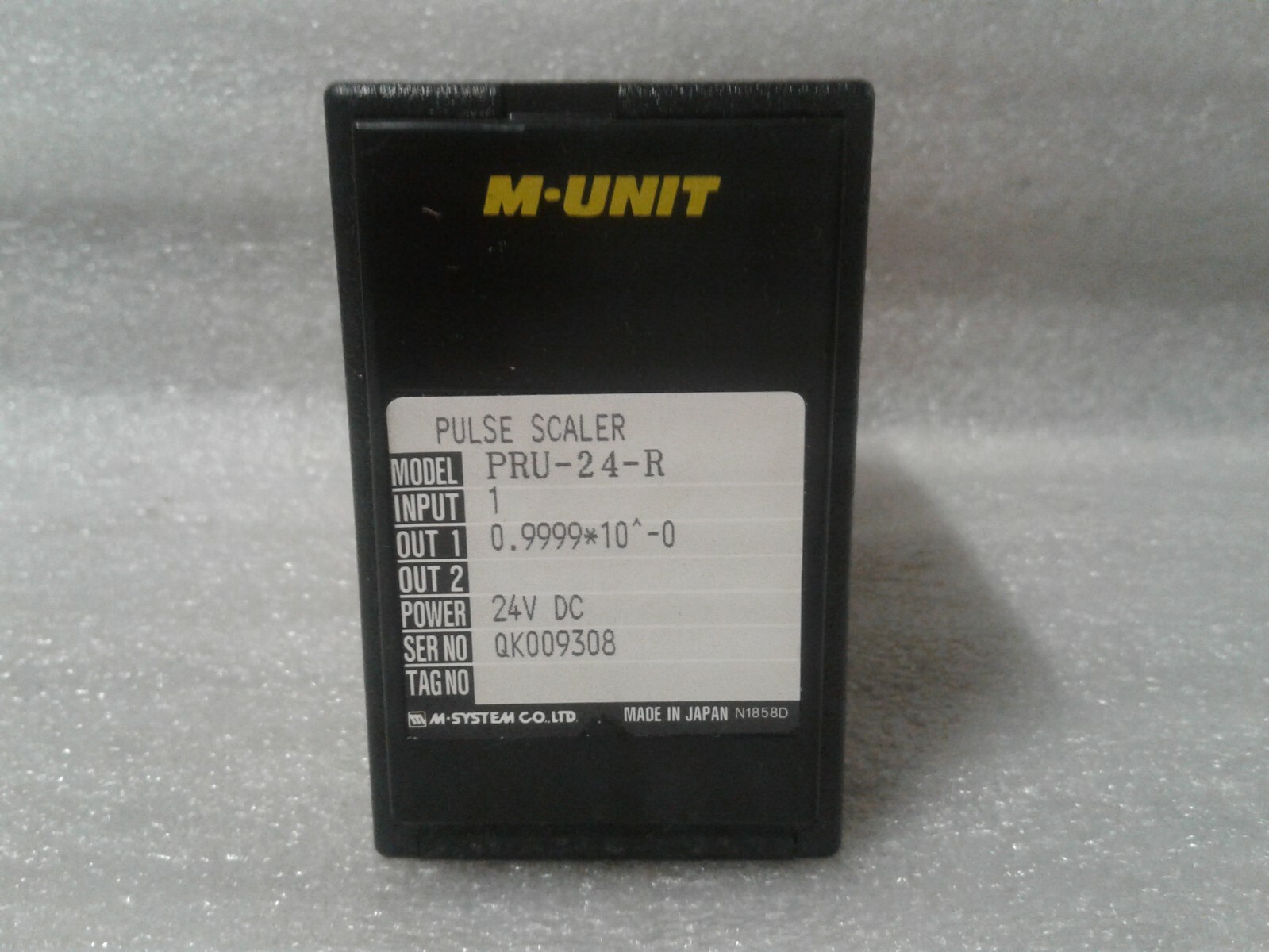 M-Unit PRU-24-R Pulse Scaler 24 VDC M-System