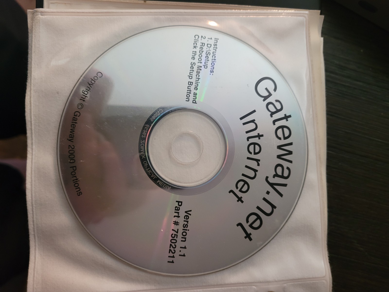 Vintage Gateway Computer Software Storage Binder With CDs Windows 95 Encarta 98