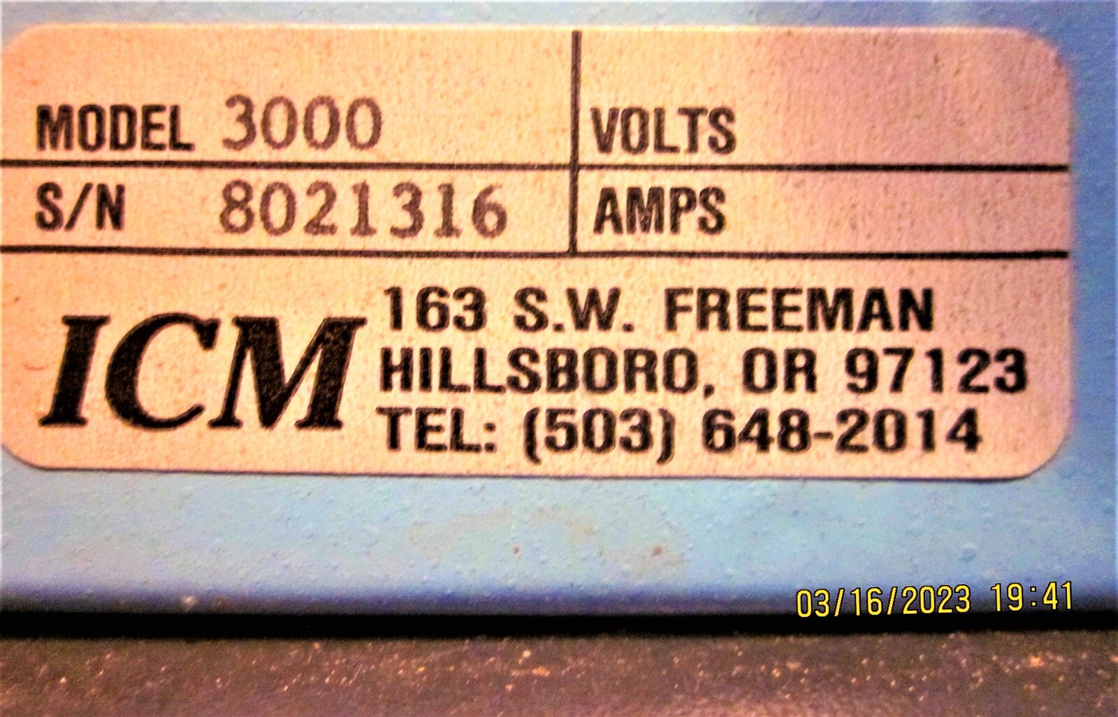 ICM Oxygen Meter 3000