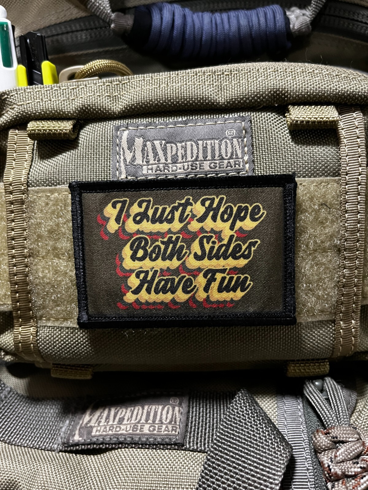 I Just Hope Both Sides Have Fun Morale Patch Military Tactical Bible