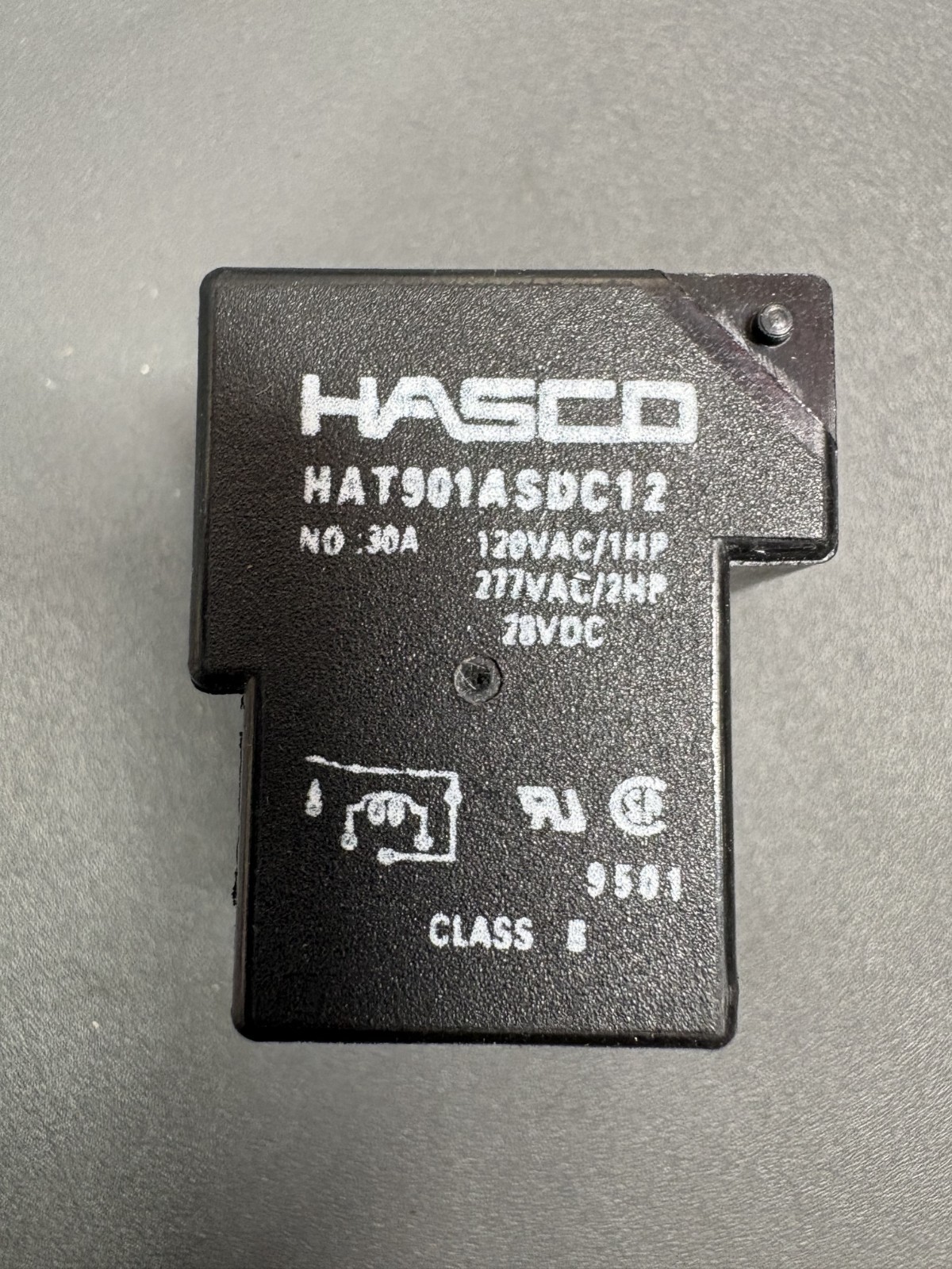 5x HASCO HAT901ASPC12 Power Relay 30A 277VAC 30VDC PCB Mount Lot