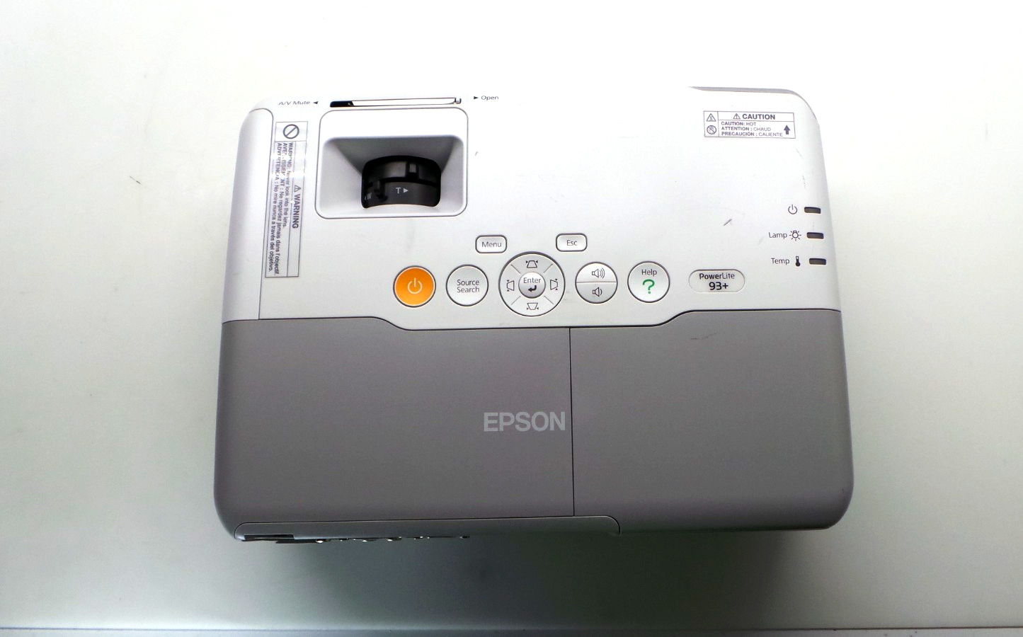 Epson PowerLite 93+ 3LCD Projector H382F - Tested- Power Cord only
