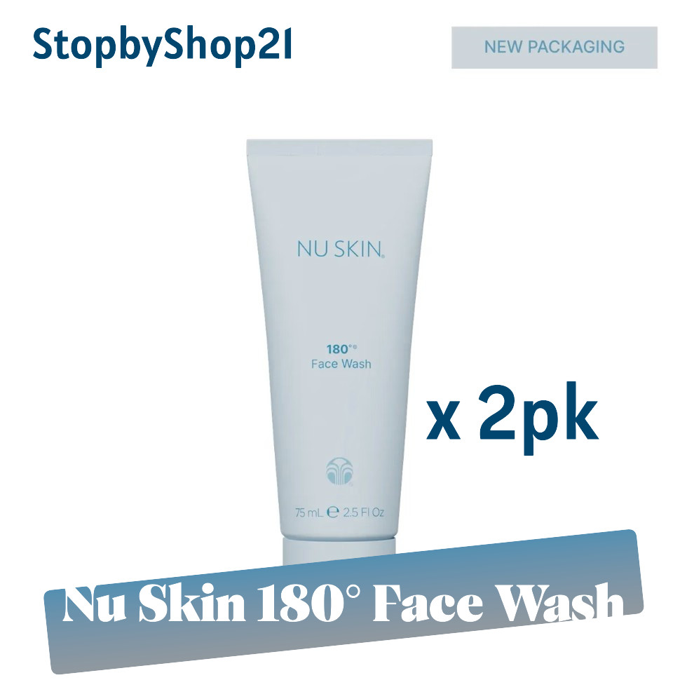 [2pk] Nu Skin NuSkin 180 Face Wash 2.5 fl oz Exp 02/2029 NEW PACKAGING & SIZE