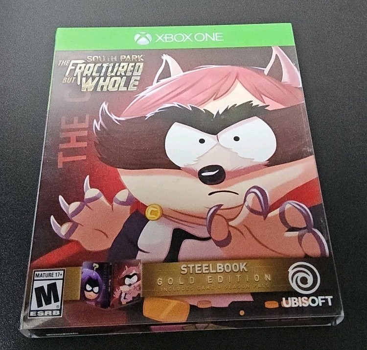 XBOX STEELBOOK CASE ONLY SOUTH PARK THE FRACTURED BUT WHOLE GOLD EDITION NO GAME