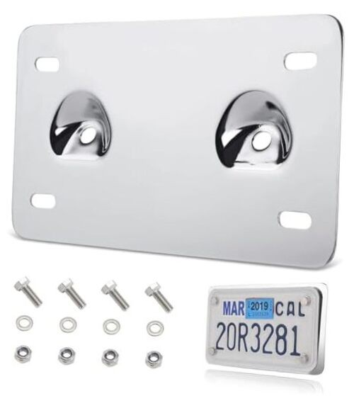 Lay Down License Plate Brackets Plate Mounts Compatible with Touring Street