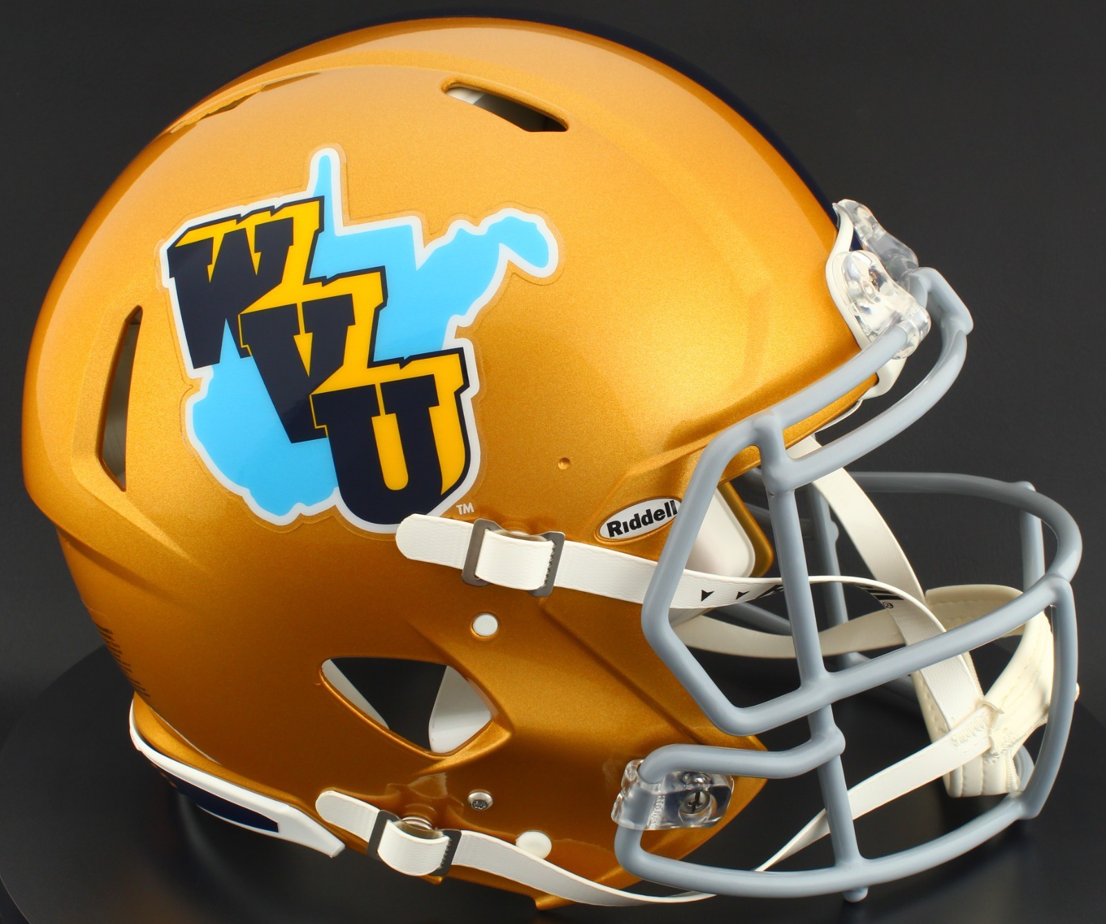 West Virginia WVU Mountaineers Riddell Speed Full Size Authentic Football Helmet
