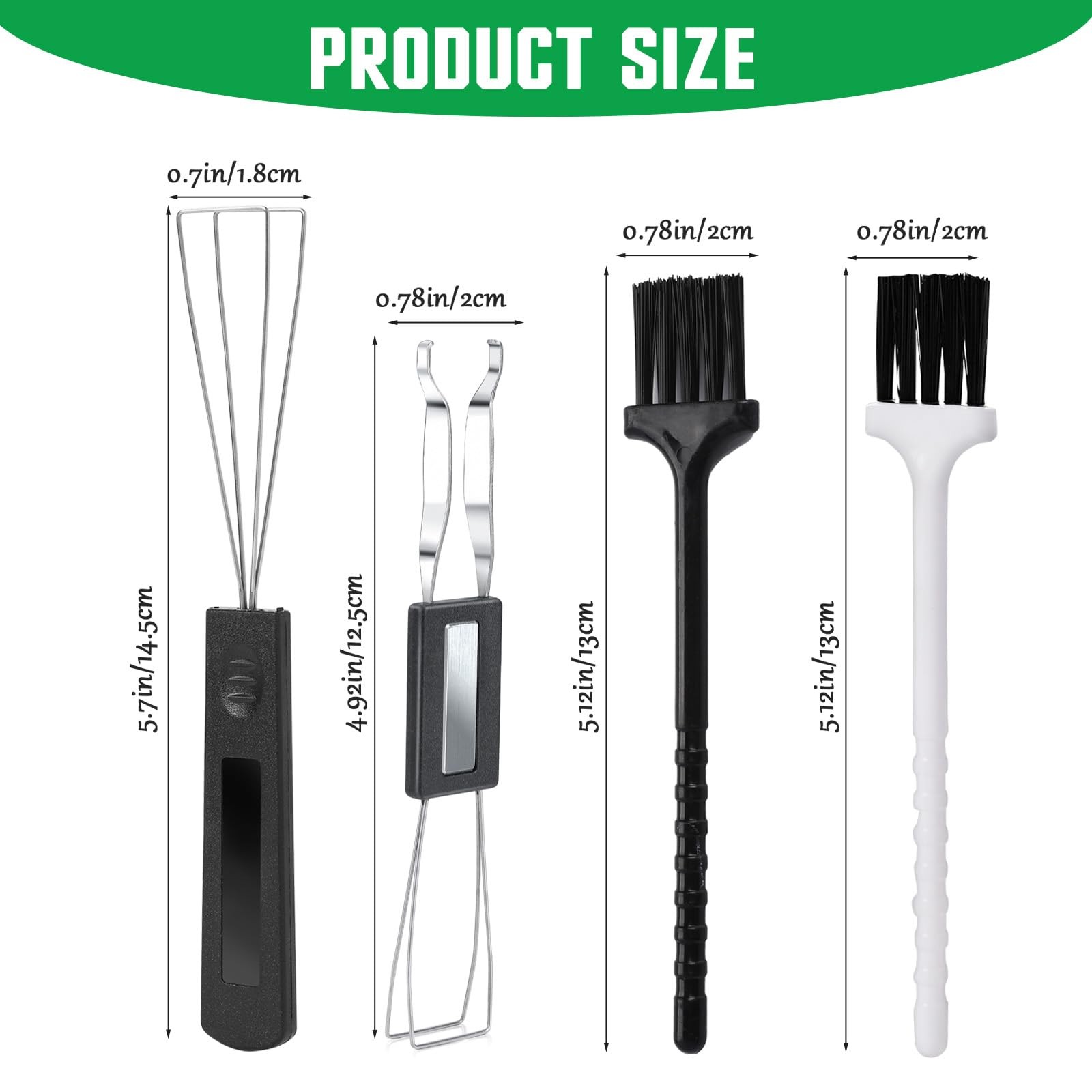2PCS Keycap Puller Switch Puller 2PCS Keyboard Brush for Mechanical Keyboard