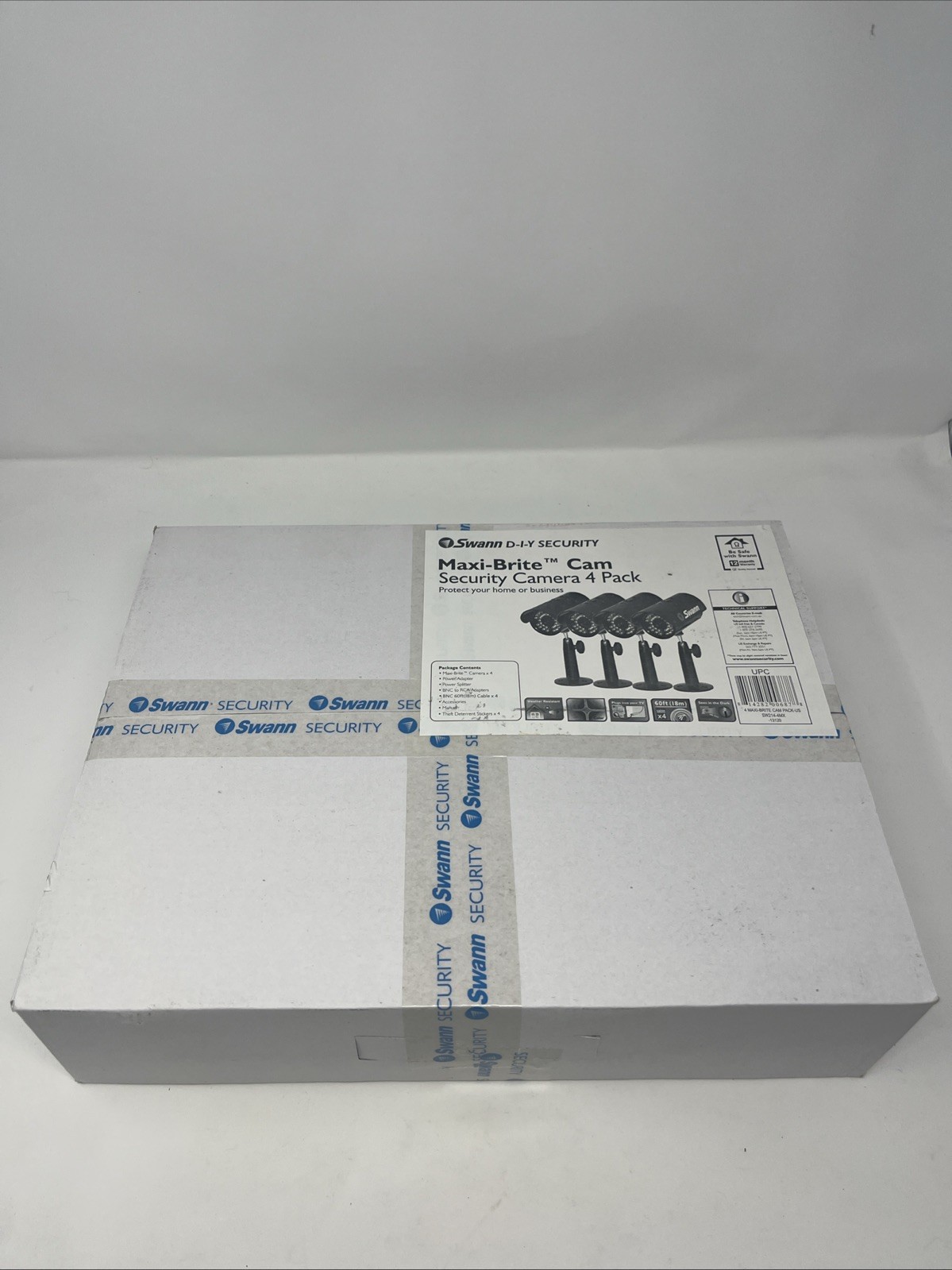 Swann Maxi-Brite Cam Security Camera 4 Pack SW214-4MX NEW SEALED