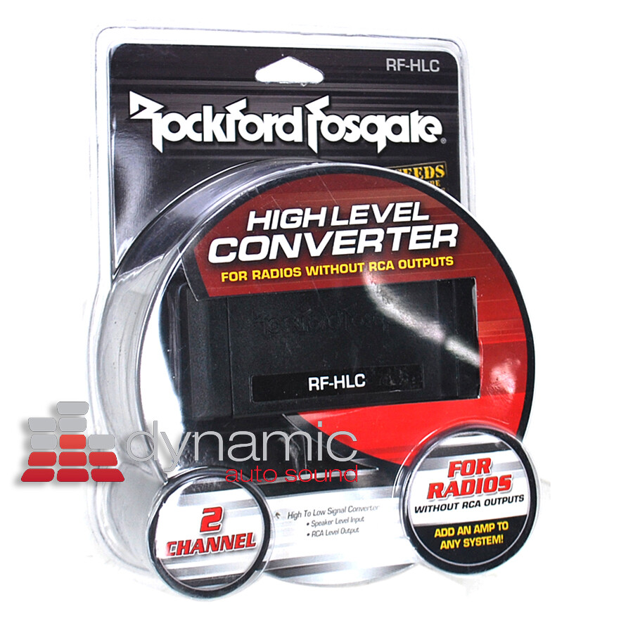 Rockford Fosgate RF-HLC 2-Channel Car Audio High-Low Level Converter Hi-Lo NEW