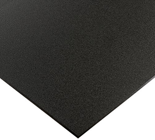 Black Marine Board HDPE Polyethylene Plastic Sheet 1/2” - 0.500" Thick Textured