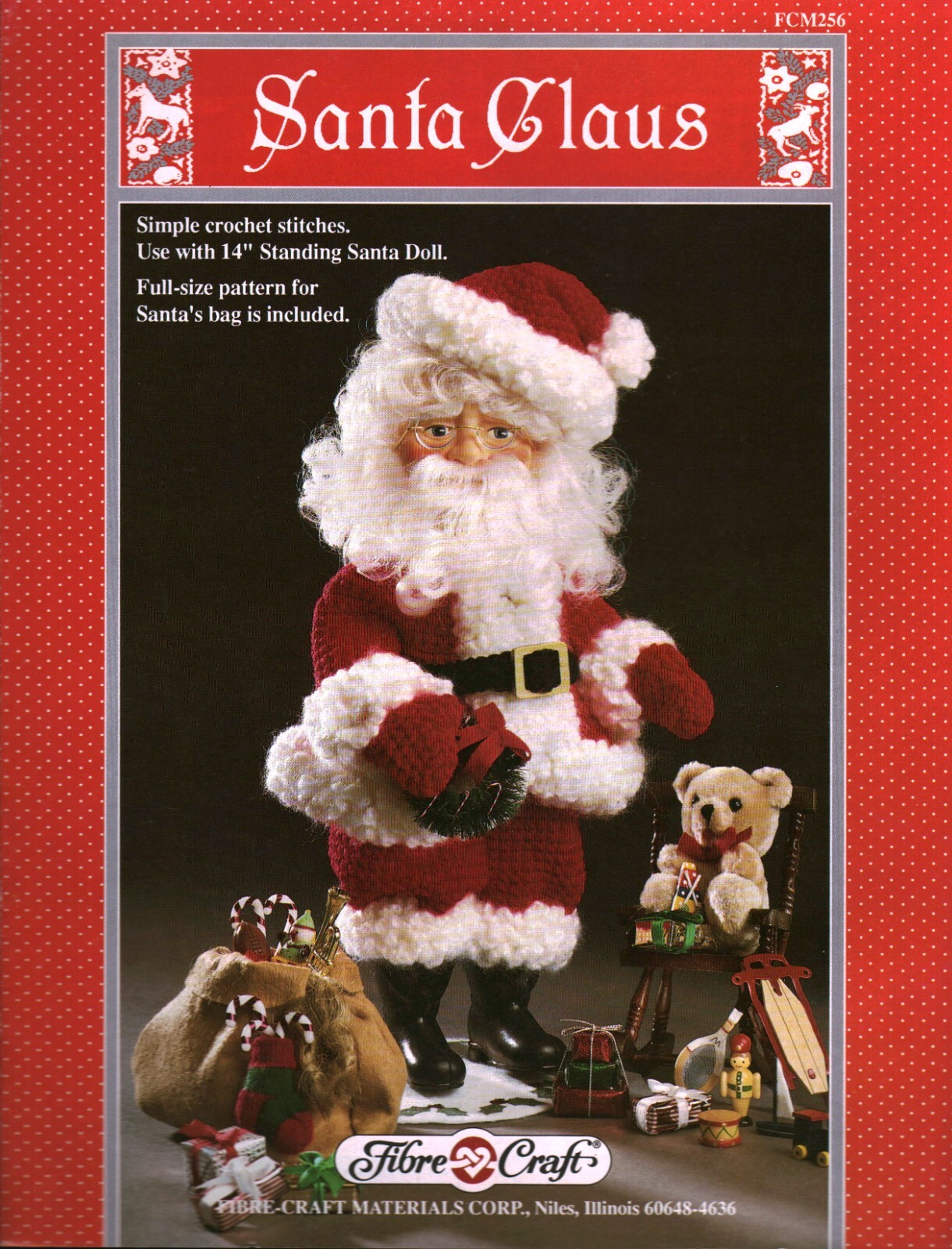 Santa Claus to Crochet Doll Clothes | Fibre Craft FCM256