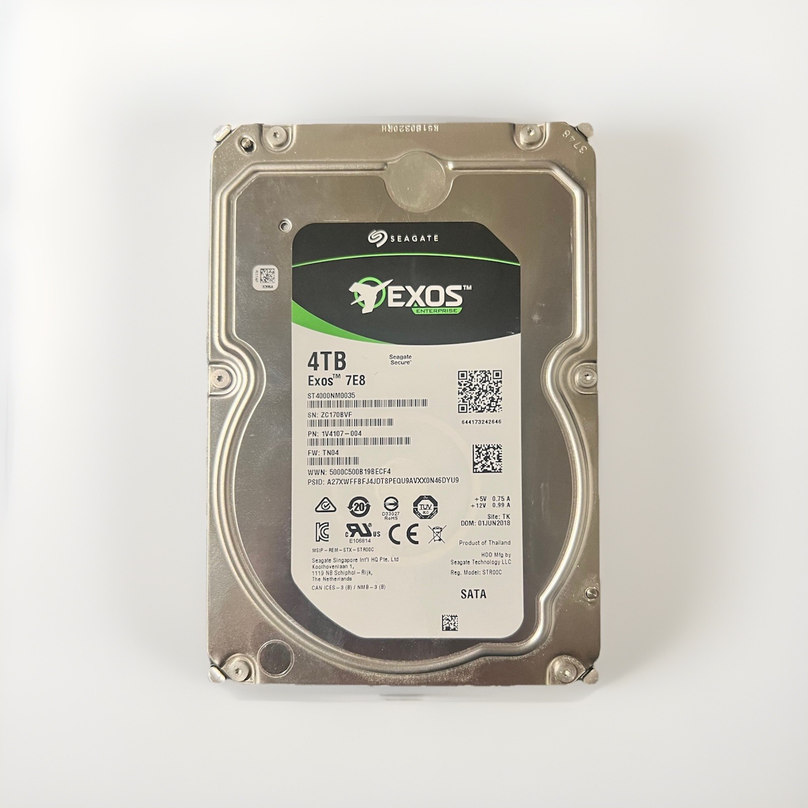 Seagate Exos 7E8 4TB 3.5" SATA 7200RPM 128MB HDD ST4000NM0035