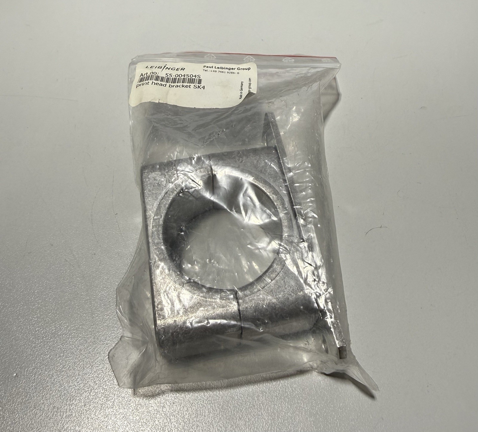 Leibinger 55-004504S / 55-004504 S Print Head Mounting Bracket for SK4 *NEW*