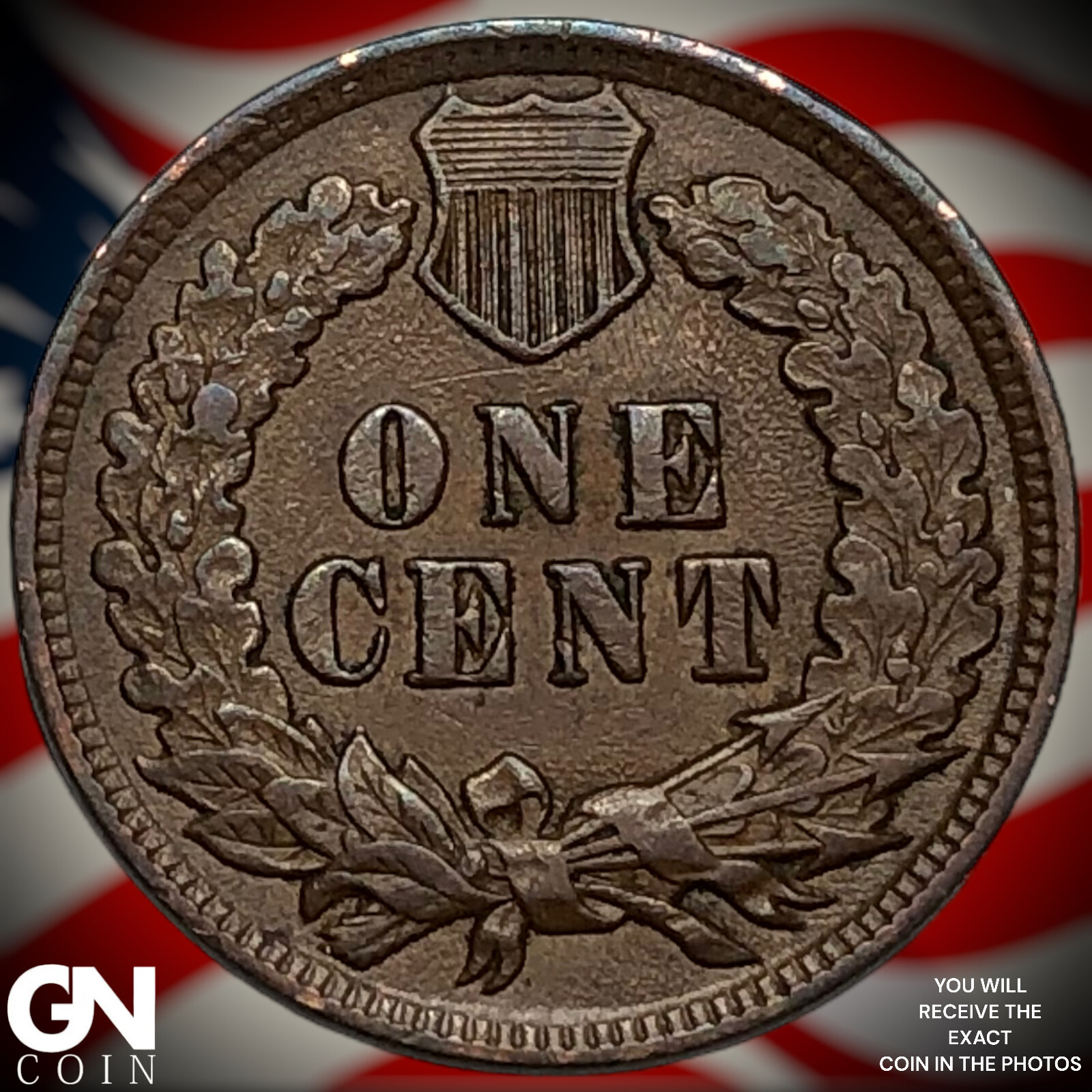 1902 Indian Head Cent Penny X2032
