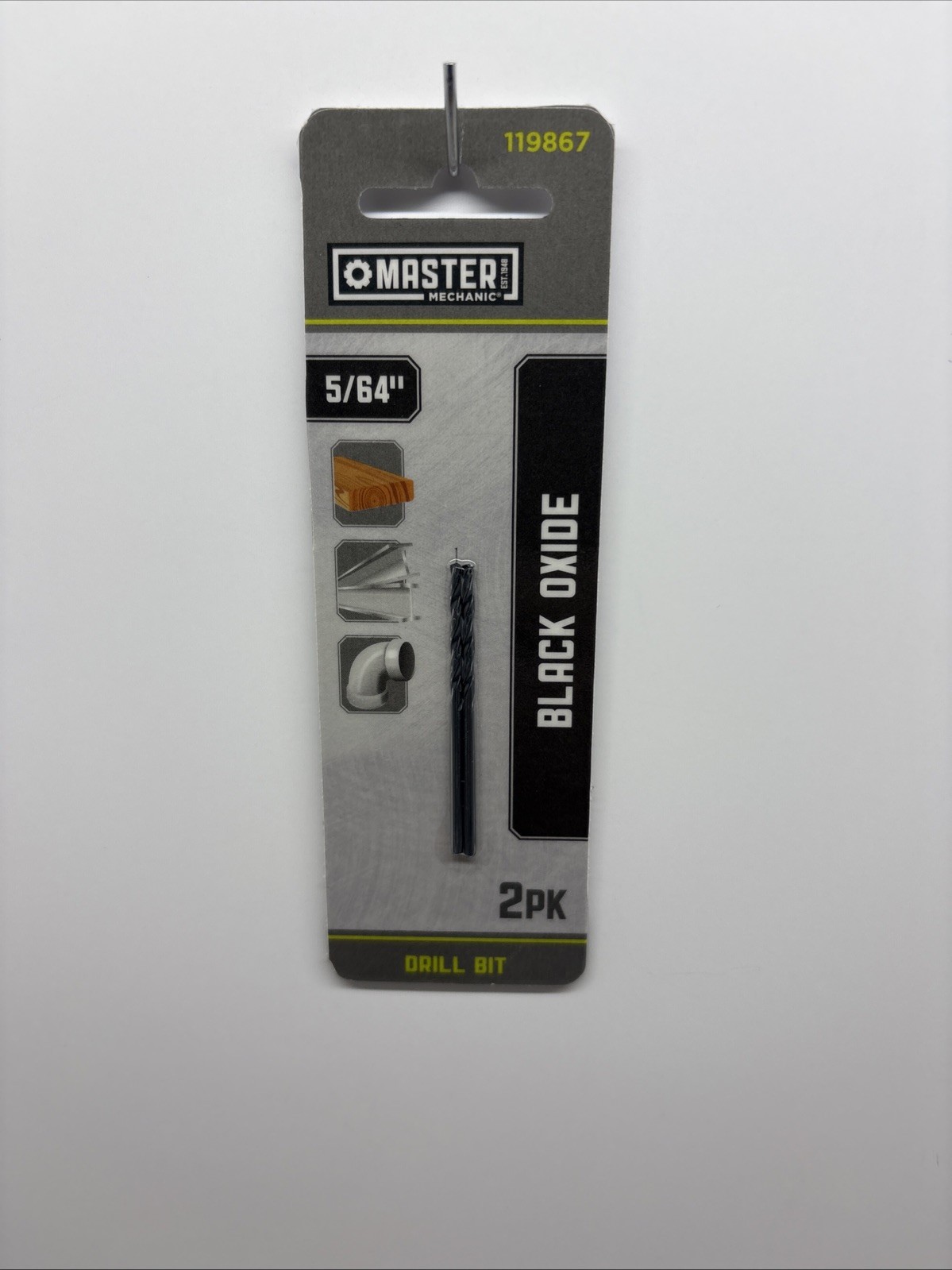 Black Oxide Drill Bits, 5/64 x 2 In., 2-Pk. - 119867