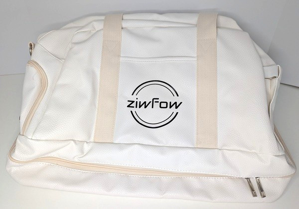 Gym Bag Travel Duffle Shoe Compartment Wet Pocket USB ZiwFow Beige Men & Women
