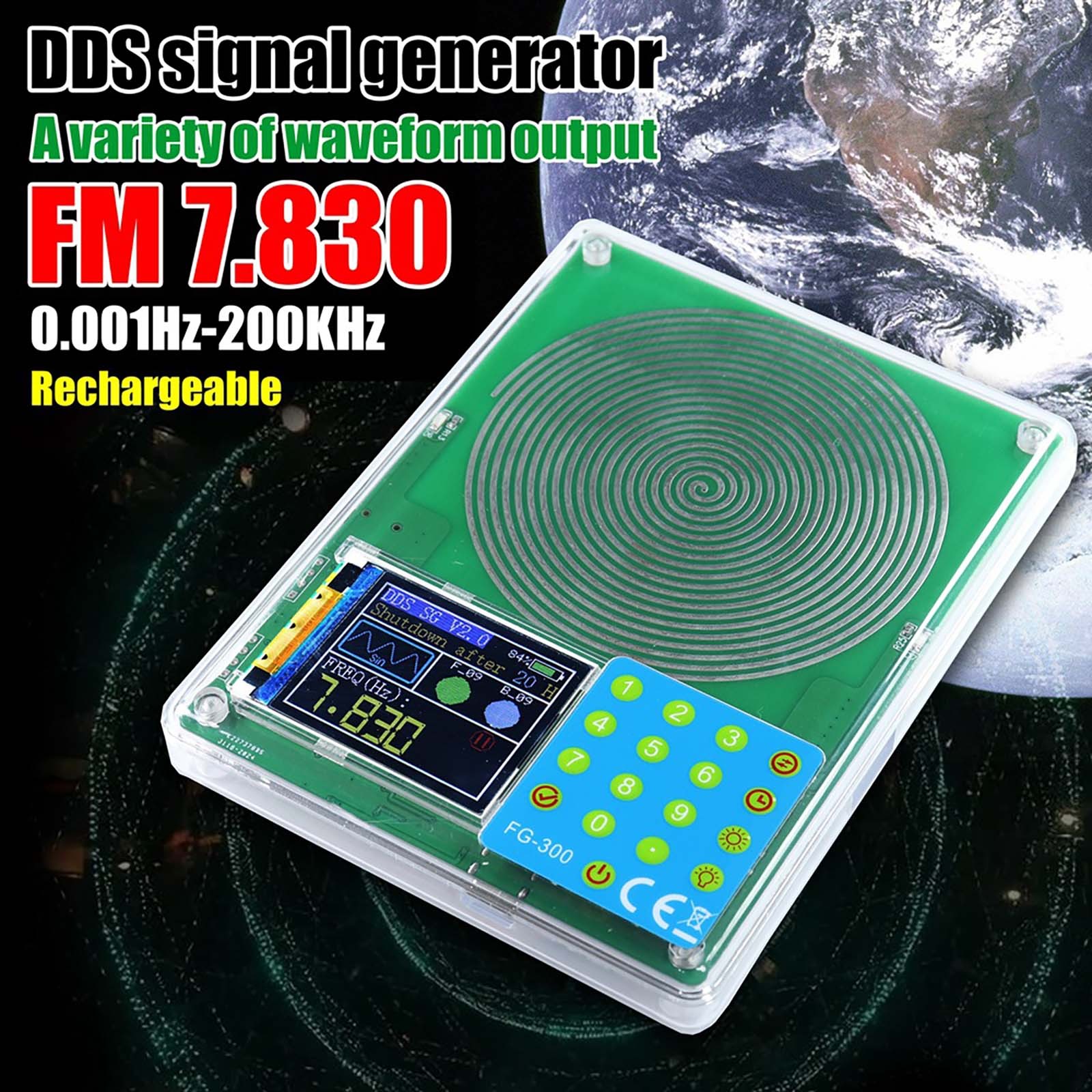 7.83Hz Healing Frequency Generator with Pin Cable for Oscilloscope Verification