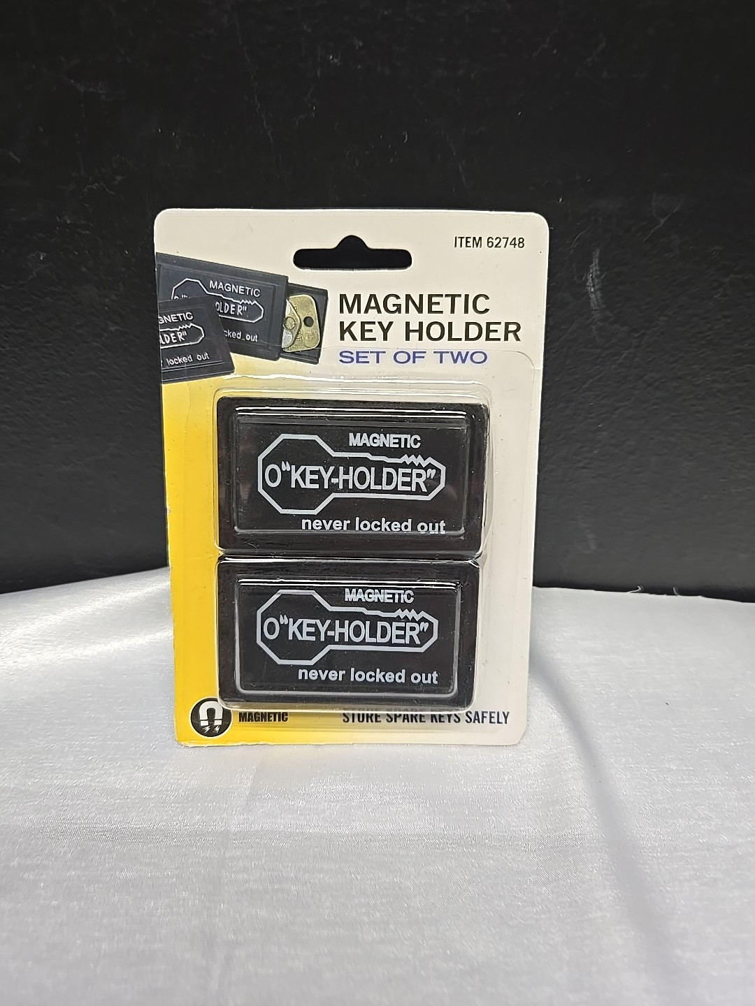 Magnetic Spare Key Holders For House & Cabinet Keys 2/Pk