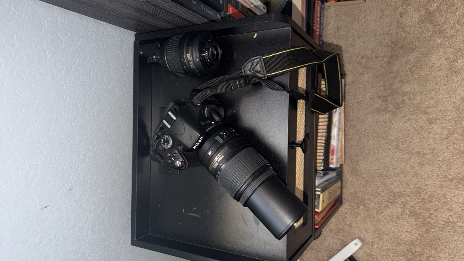 Nikon D5100 Camera Accessory Bundle with Lenses and Black Camera Bag