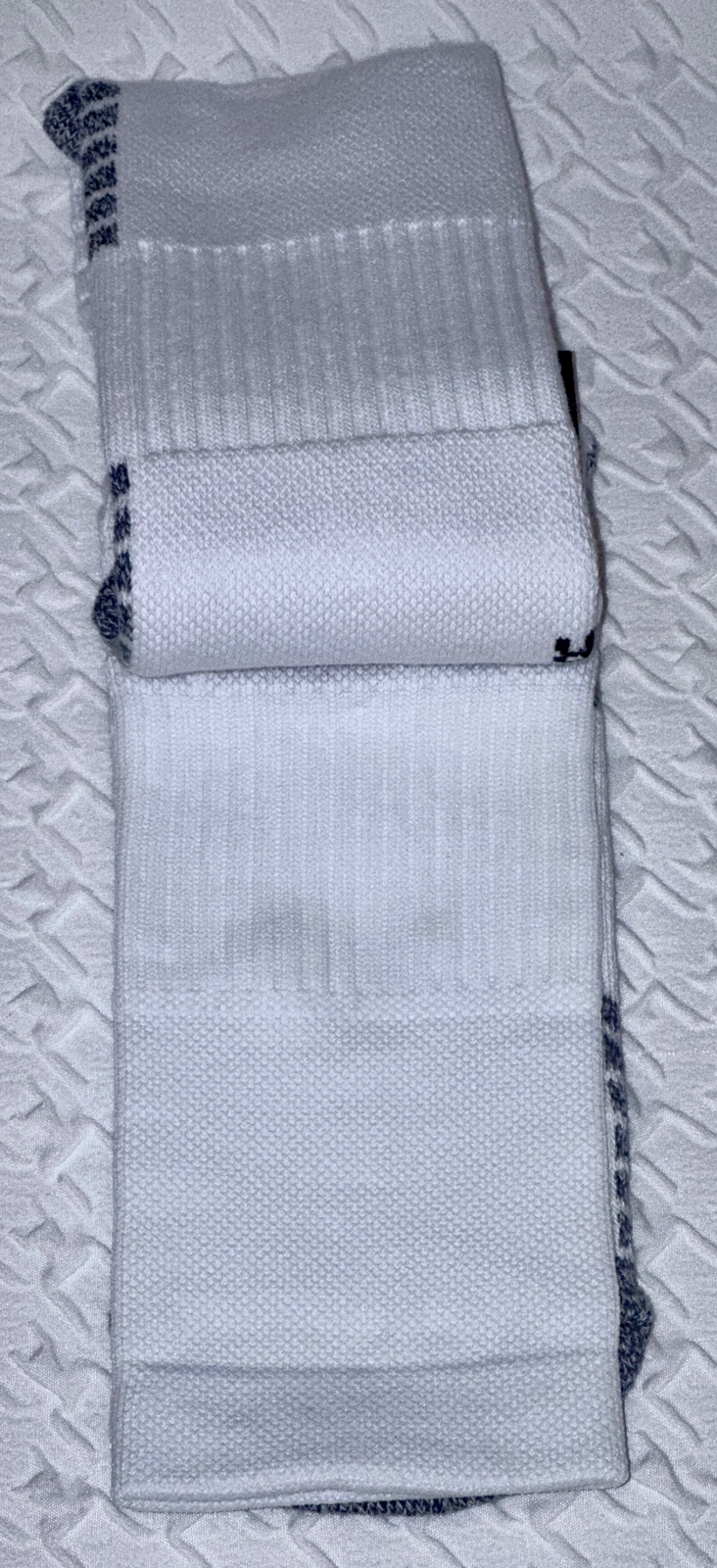 ADIDAS 5 Star Max Cushioned White Black Team Crew Sport Socks Mens L Fits 9.5-12