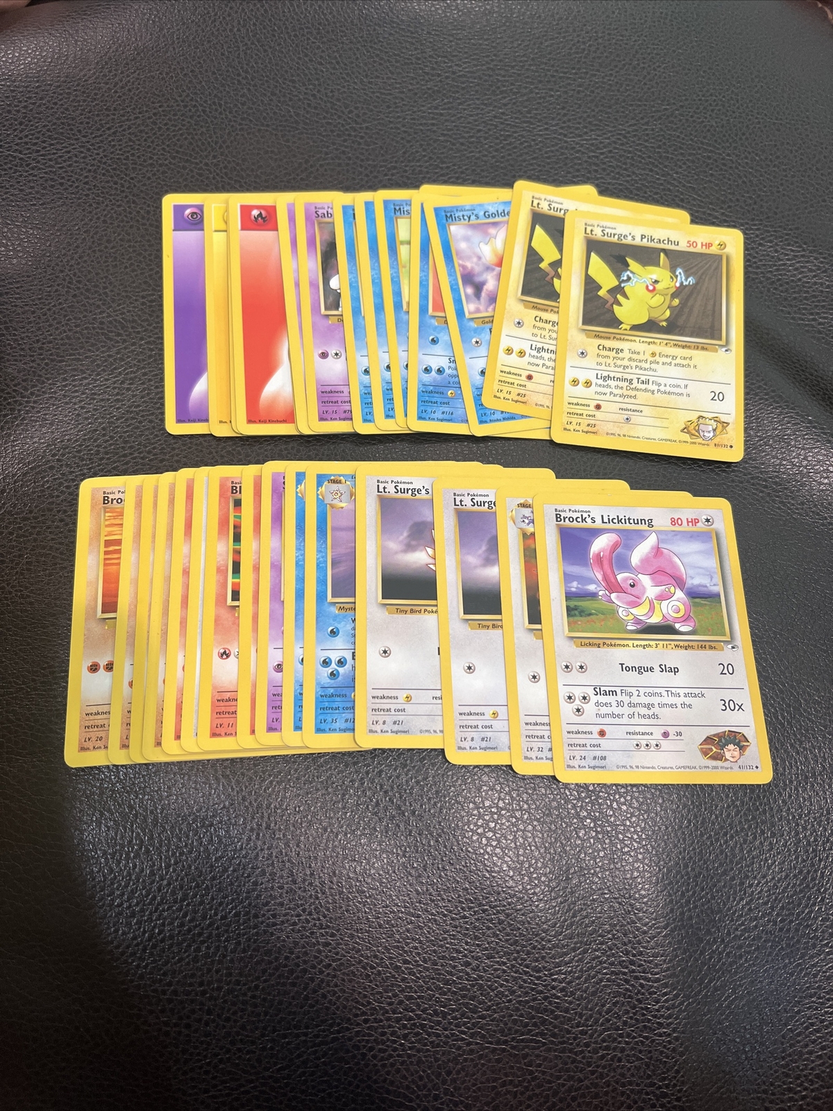 WOTC Pokemon Gym Heroes /132 Unlimited PICK YOUR CARD BUILD YOUR SET MP-NM