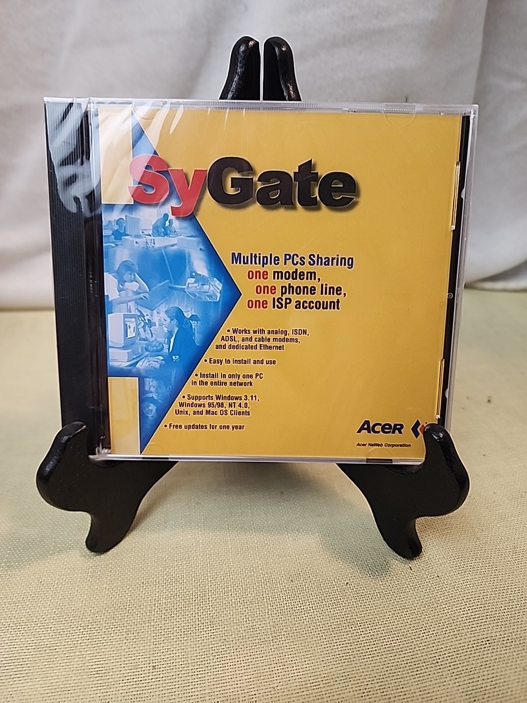 VTG Acer SyGate Software Dial Up Internet PC Sharing One Phone Line One ISP DISC
