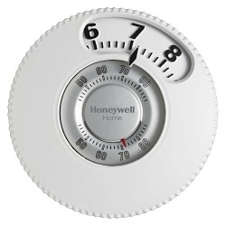 T87N1026 HONEYWELL ROUND HEATING COOLING ONLY EASY TO SEE (LARGE SCALE) 40-90